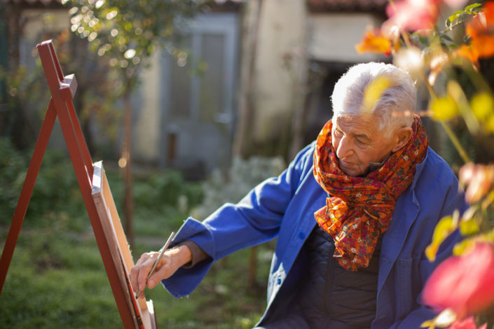 peintre personne-agee senior photographe Carole Doussin